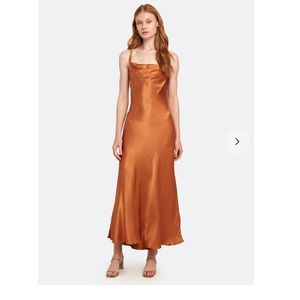 Bec & Bridge Lani midi dress in caramel